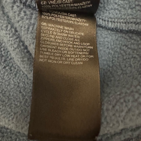 The North Face Jacket Norris Point 1/4 Zip Fleece Pullover Blue Men’s Size L - Picture 9 of 9